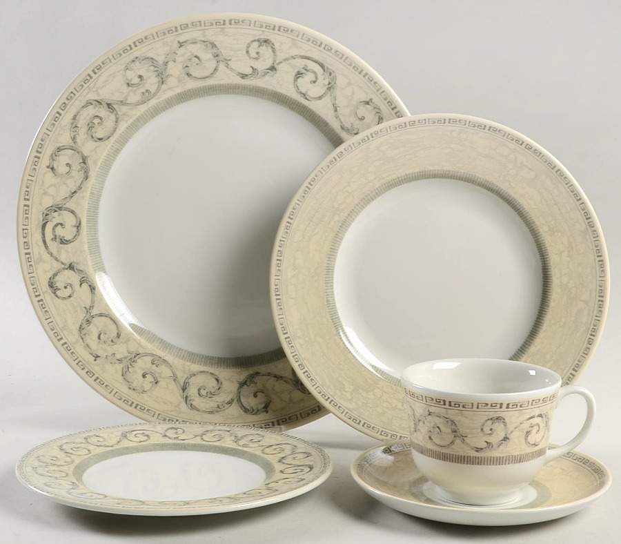 Acanthus Cream 5 Piece Place Setting by Johnson Brothers-1