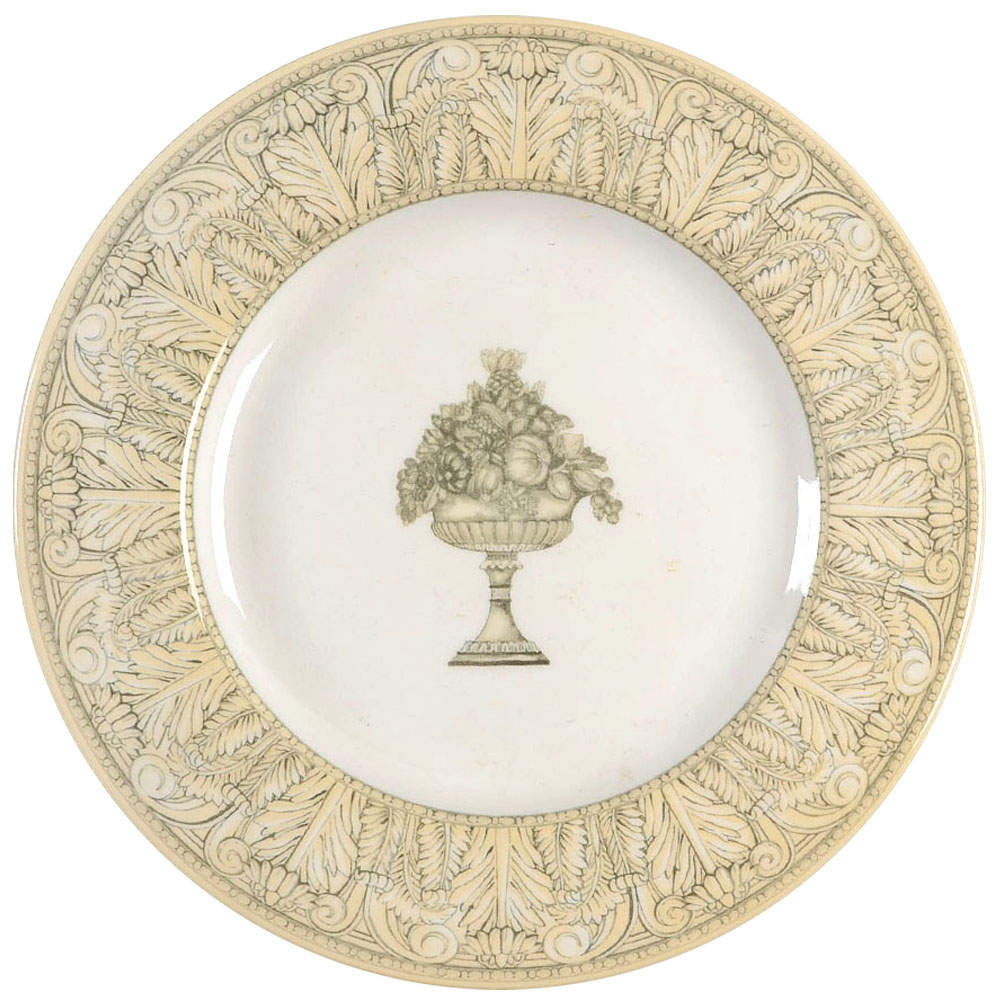 Acanthus Cream Accent Luncheon Plate by Johnson Brothers-1