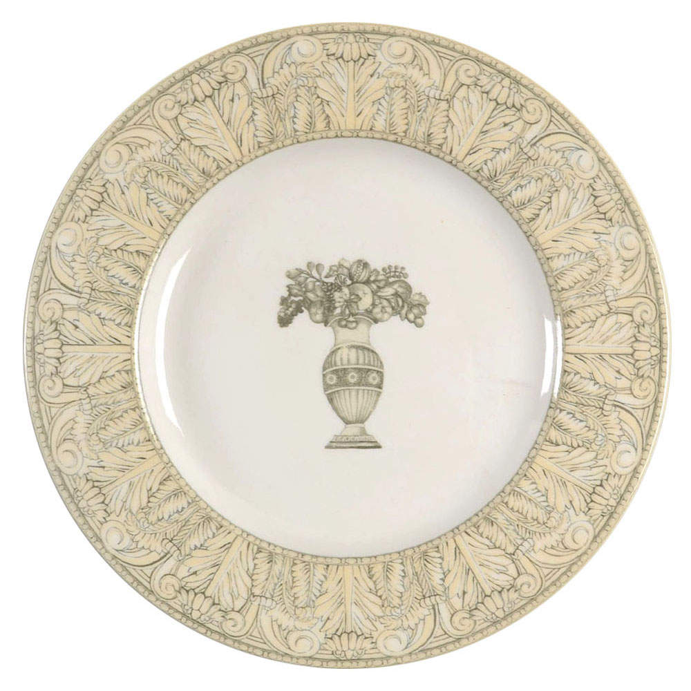Acanthus Cream Accent Luncheon Plate by Johnson Brothers-1
