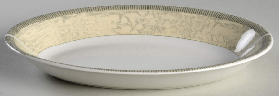 Acanthus Cream Relish/Gravy Underplate by Johnson Brothers-1