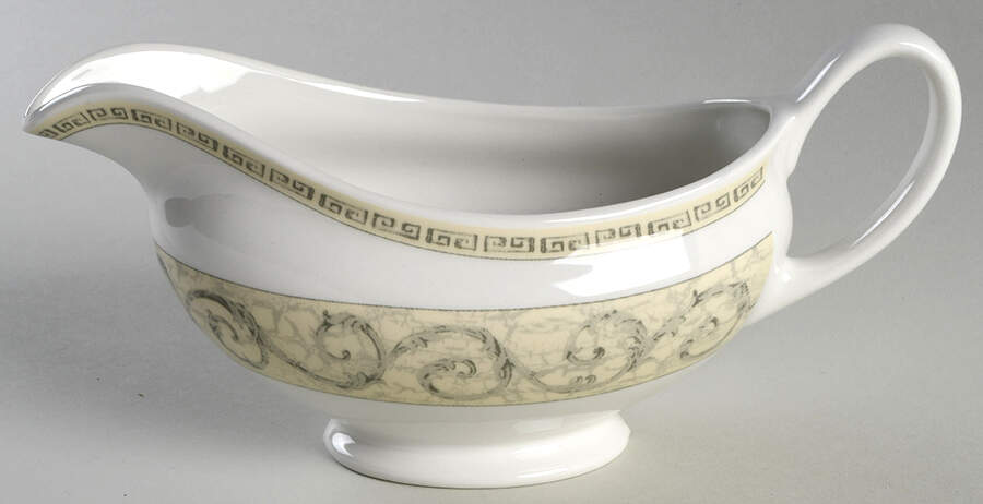 Acanthus Cream Gravy Boat by Johnson Brothers-1