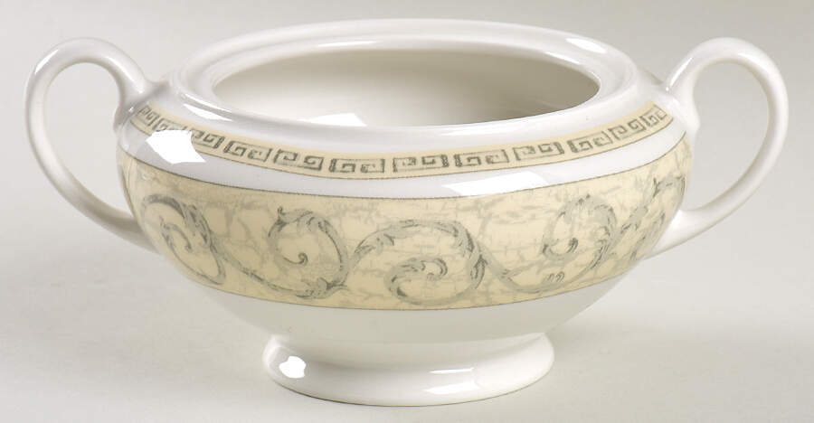 Acanthus Cream Sugar Bowl No Lid by Johnson Brothers-1