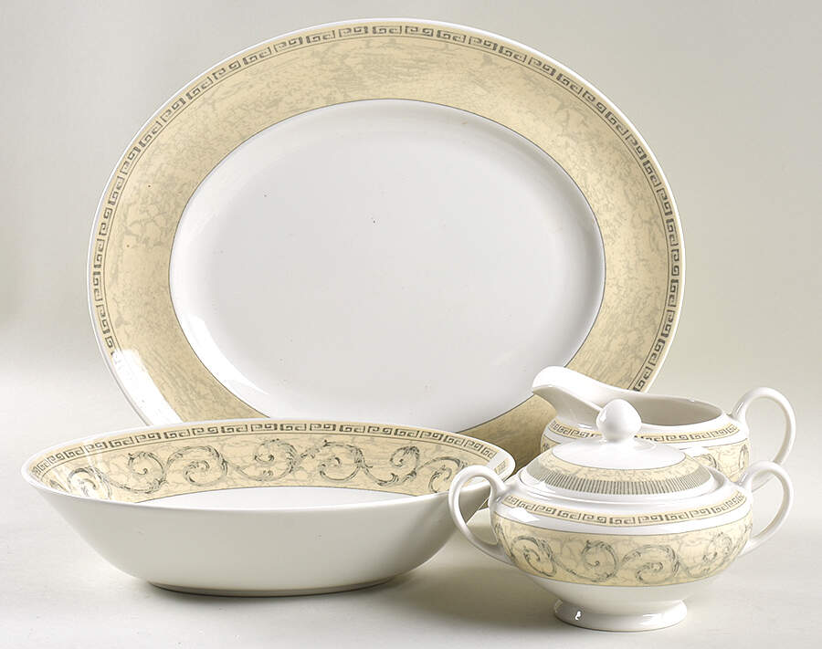 Acanthus Cream 5 Piece Hostess Set by Johnson Brothers-1