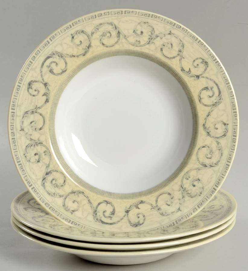Acanthus Cream Soup/Rim Bowl - Set of 4 by Johnson Brothers-1