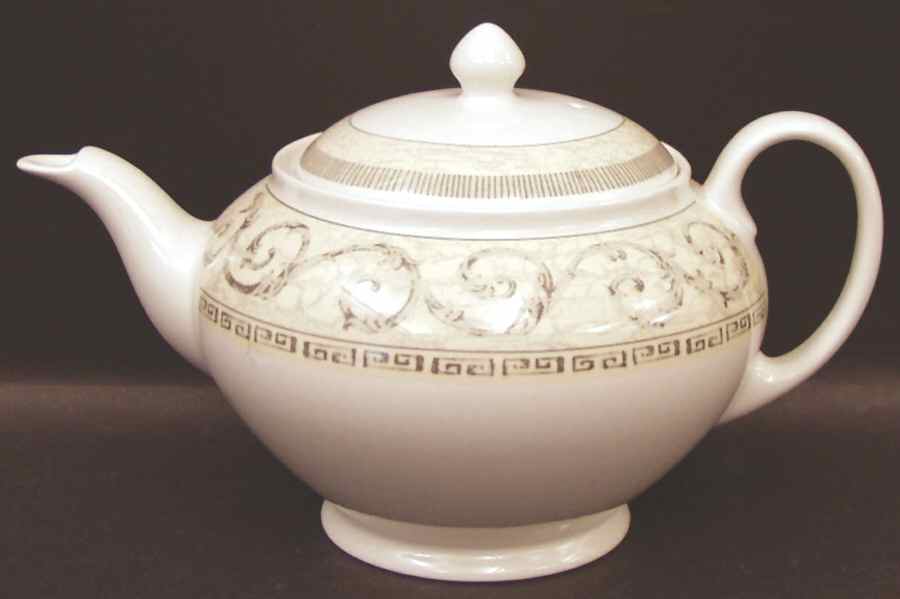Acanthus Cream Teapot & Lid by Johnson Brothers-1