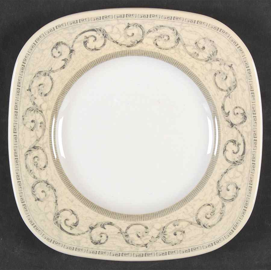 Acanthus Cream Square Salad Plate by Johnson Brothers-1
