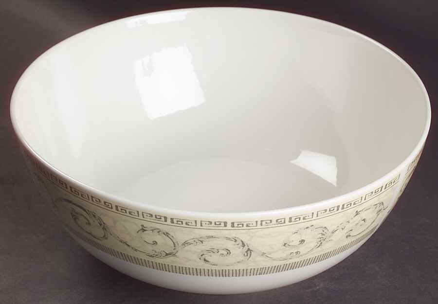 Acanthus Cream 10" Large Salad Serving Bowl by Johnson Brothers-1