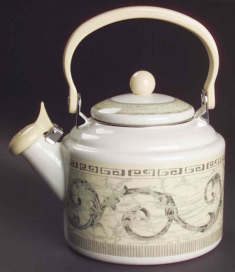 Acanthus Cream Metal Kettle & Lid by Johnson Brothers-1