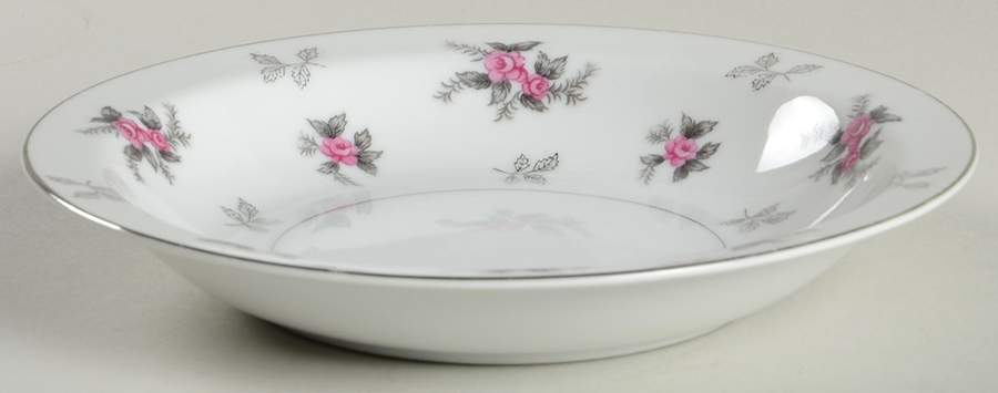 Rosette Rim Soup Bowl by Japan-1
