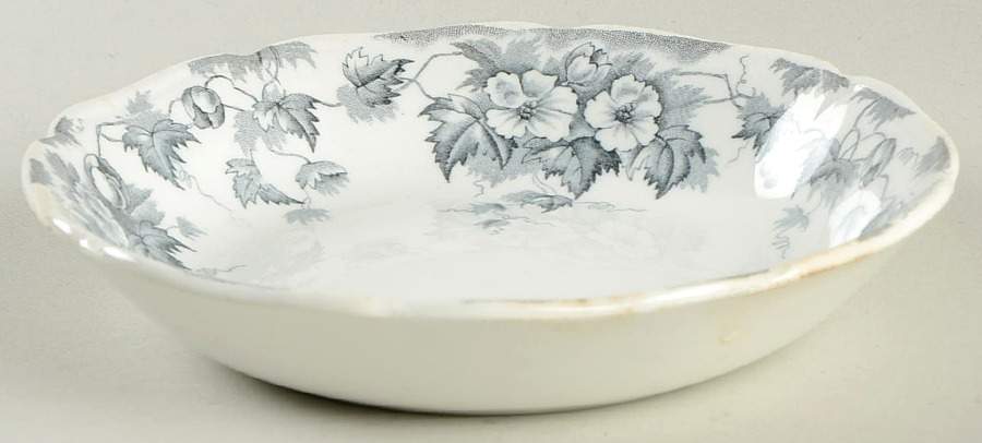 Leighton Gray Fruit/Dessert (Sauce) Bowl by Johnson Brothers-1