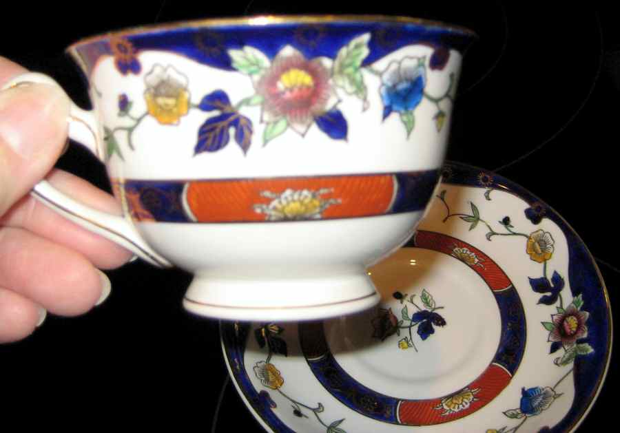 6035 Footed Cup & Saucer Set by Nikko-1