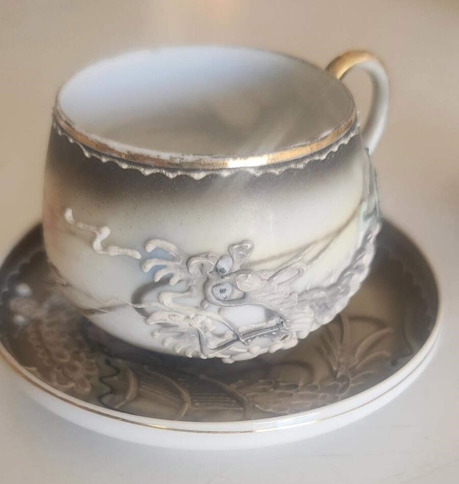 JAP146 Demitasse Cup & Saucer Set by Japan-1