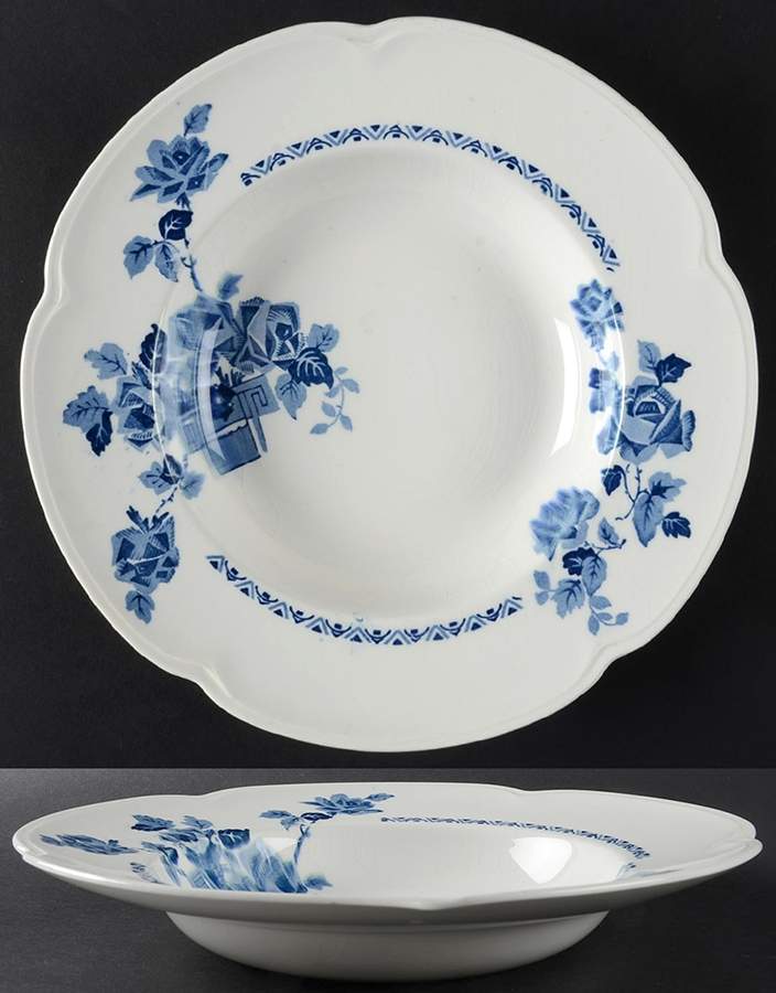 Wentworth Blue Large Rim Soup Bowl by Johnson Brothers-1