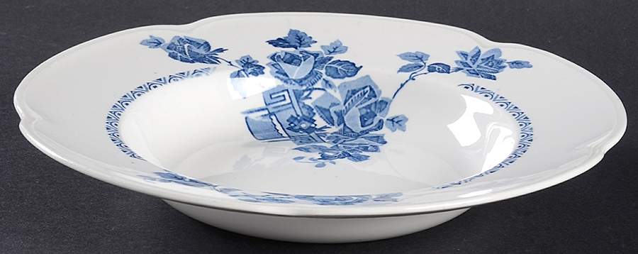 Wentworth Blue Rim Soup Bowl by Johnson Brothers-1