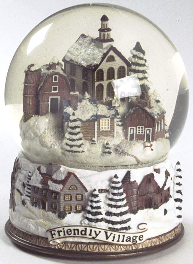 Friendly Village Collectibles Snow Globe by Johnson Brothers-1