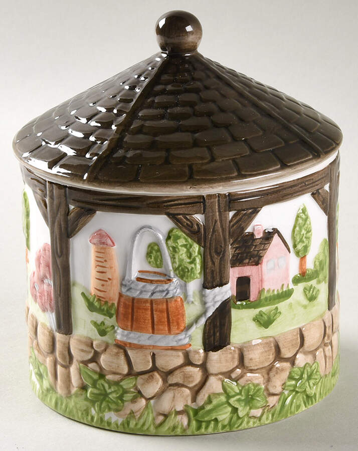 Friendly Village Collectibles Figural Sugar Bowl & Lid by Johnson Brothers-1