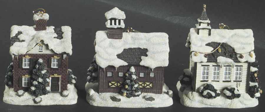 Friendly Village Collectibles Ornament (Set of 3) by Johnson Brothers-1