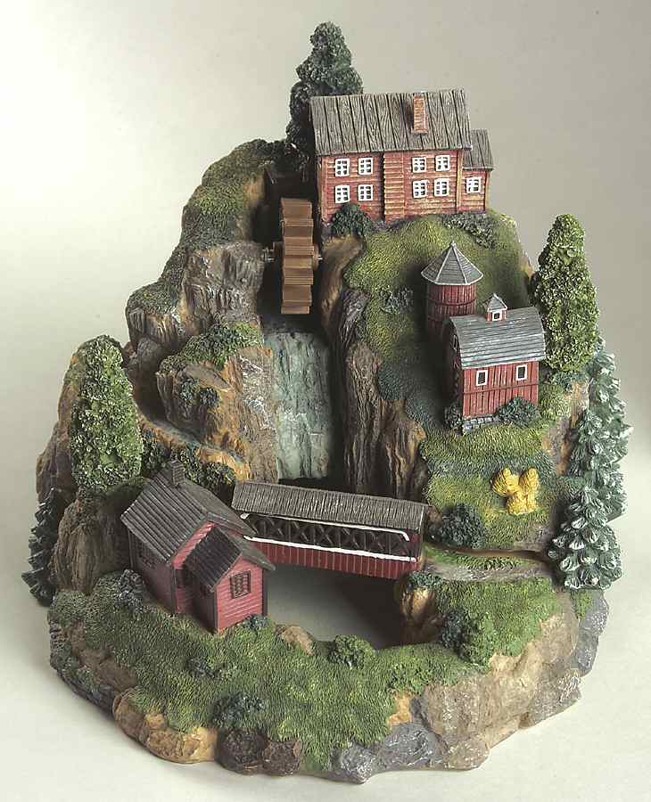 Friendly Village Collectibles Electric Water Fountain by Johnson Brothers-1