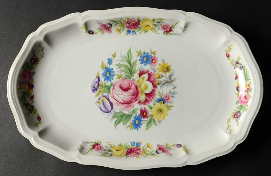 JOH36W 13" Oval Serving Platter by Johann Haviland-1