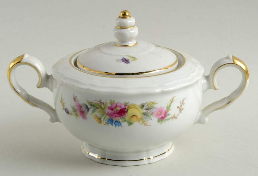 JOH36W Sugar Bowl & Lid by Johann Haviland-1