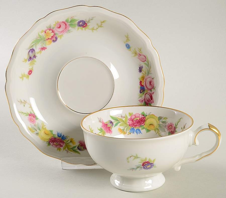 JOH36W Footed Cup & Saucer Set by Johann Haviland-1