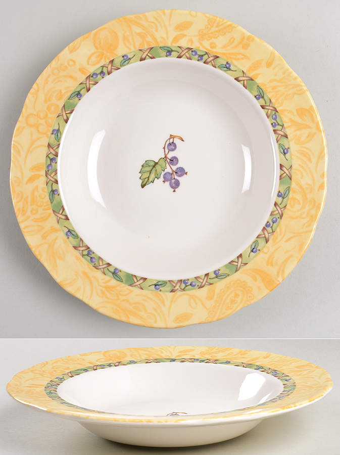 Arcadia (Fruit) Large Rim Soup Bowl by Johnson Brothers-1