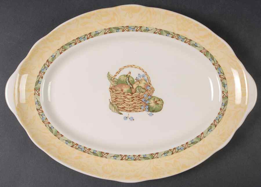 Arcadia (Fruit) 14" Oval Serving Platter by Johnson Brothers-1
