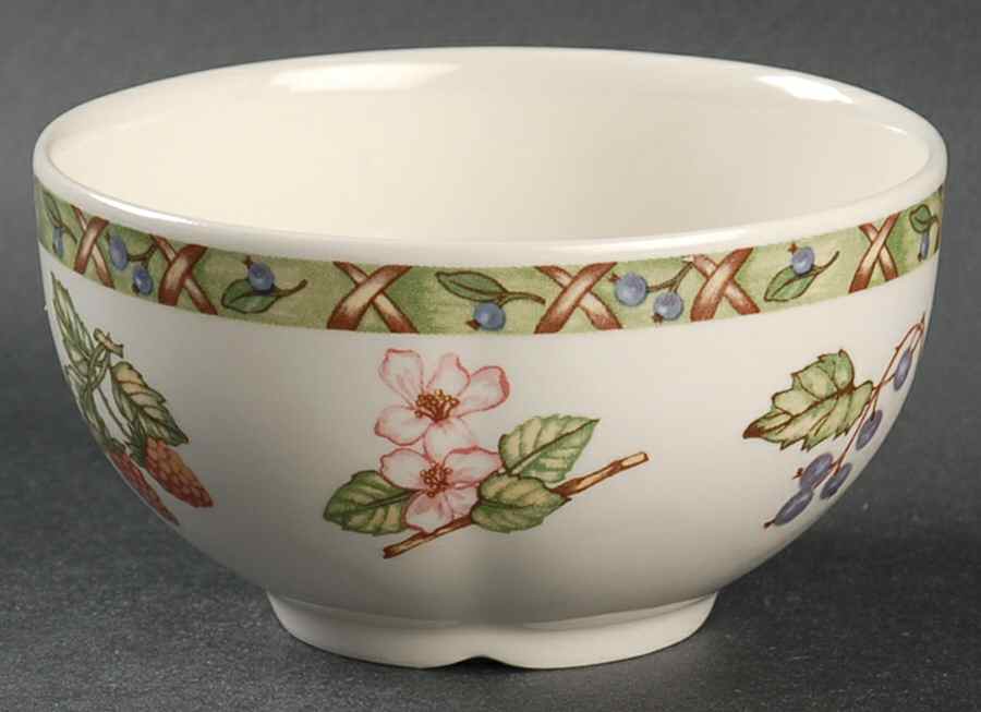 Arcadia (Fruit) Open Sugar Bowl by Johnson Brothers-1