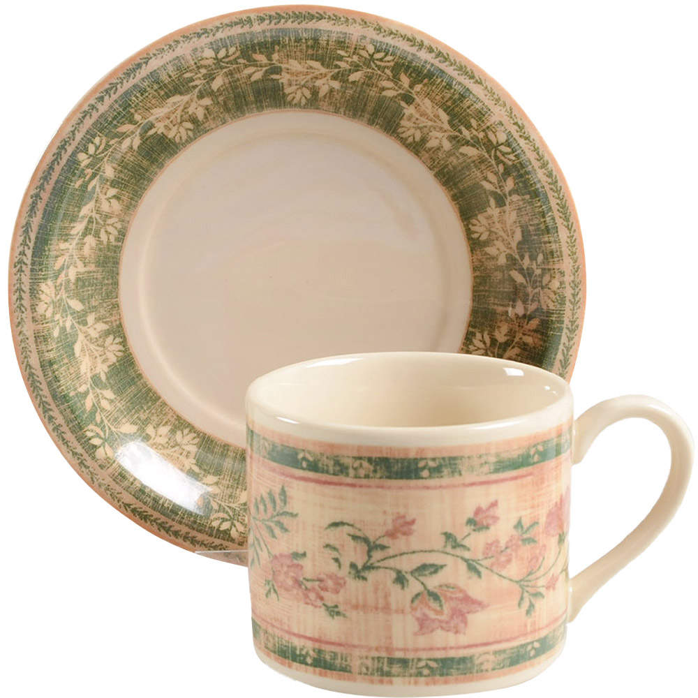 McBaine Flat Cup & Saucer Set by Johnson Brothers-1