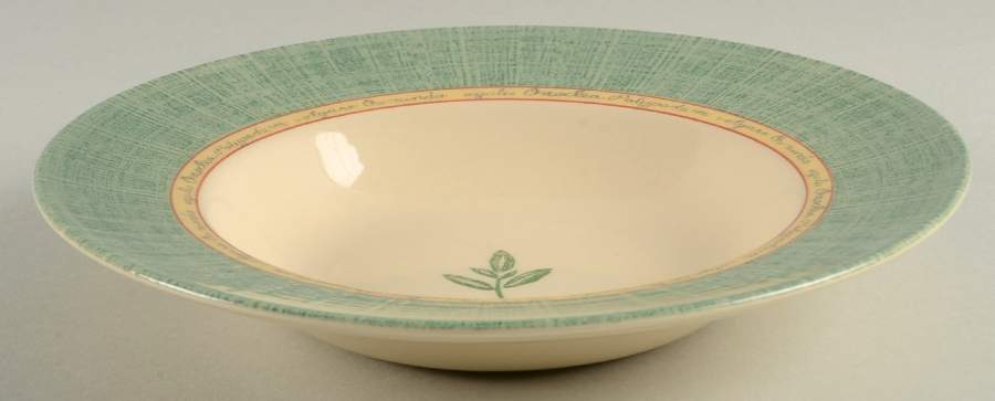 Springfield (Green Rim) Large Rim Soup Bowl by Johnson Brothers-1
