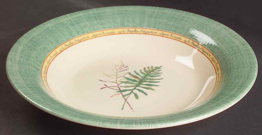 Springfield (Green Rim) 10" Individual Pasta Bowl by Johnson Brothers-1