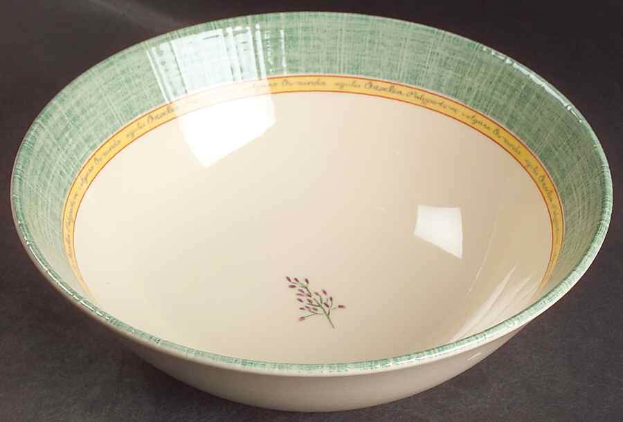 Springfield (Green Rim) 8" Round Vegetable Bowl by Johnson Brothers-1