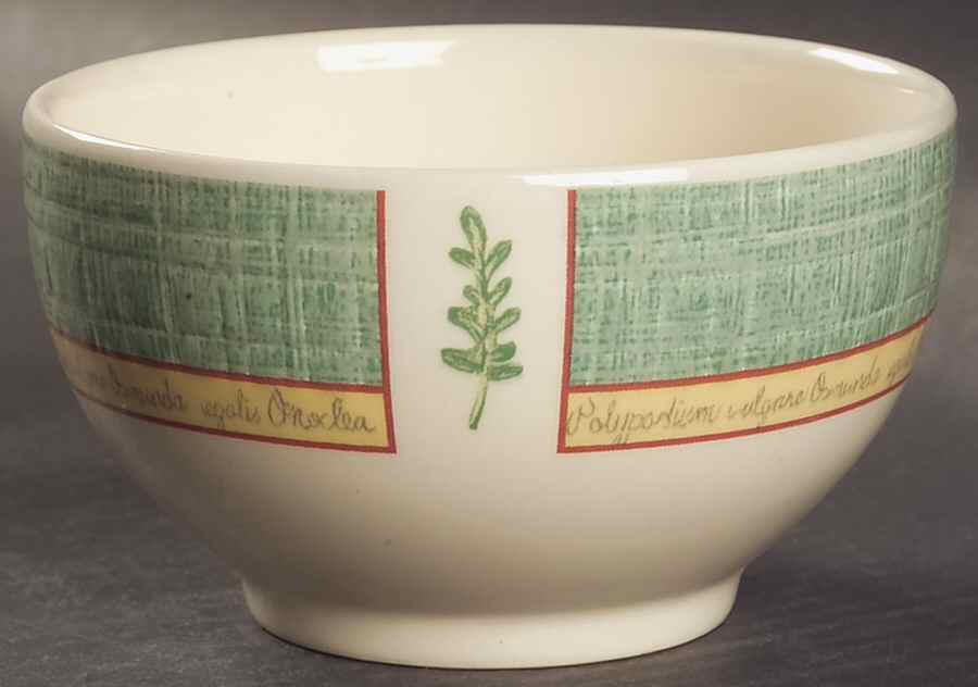 Springfield (Green Rim) Open Rice/Sugar Bowl by Johnson Brothers-1