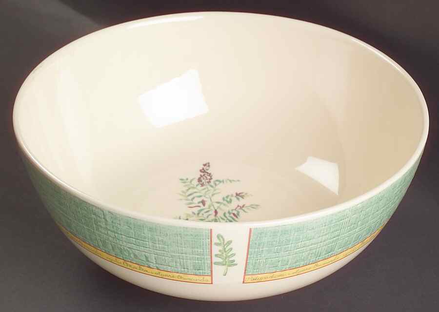 Springfield (Green Rim) 10" Large Salad Serving Bowl by Johnson Brothers-1