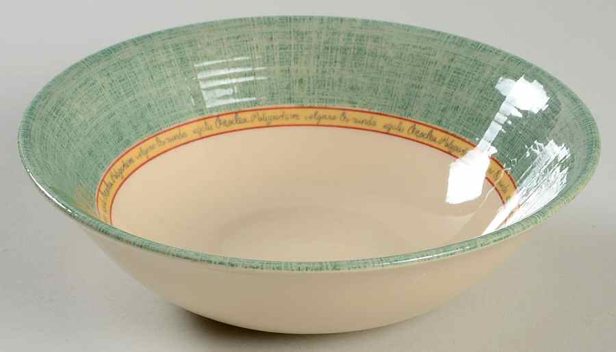 Springfield (Green Rim) Coupe Cereal Bowl by Johnson Brothers-1