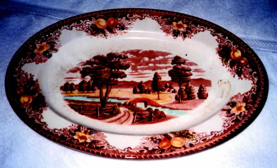 Country Side Dinner Plate by Japan-1