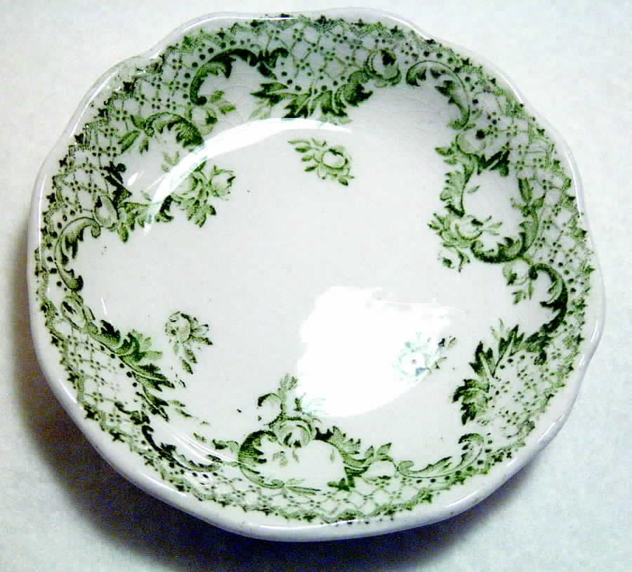 Cloverly Green (No Gold Accent, No Trim) Fruit/Dessert (Sauce) Bowl by Johnson Brothers-1