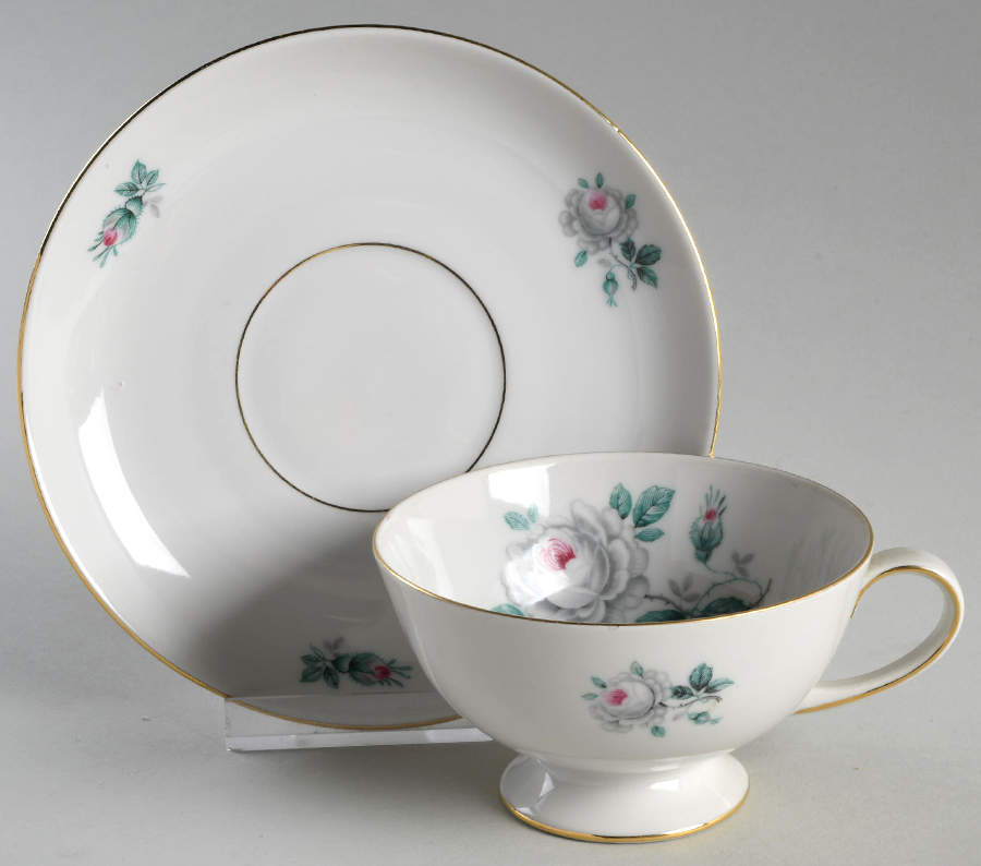 JAE63 Footed Cup & Saucer Set by Jaeger-1