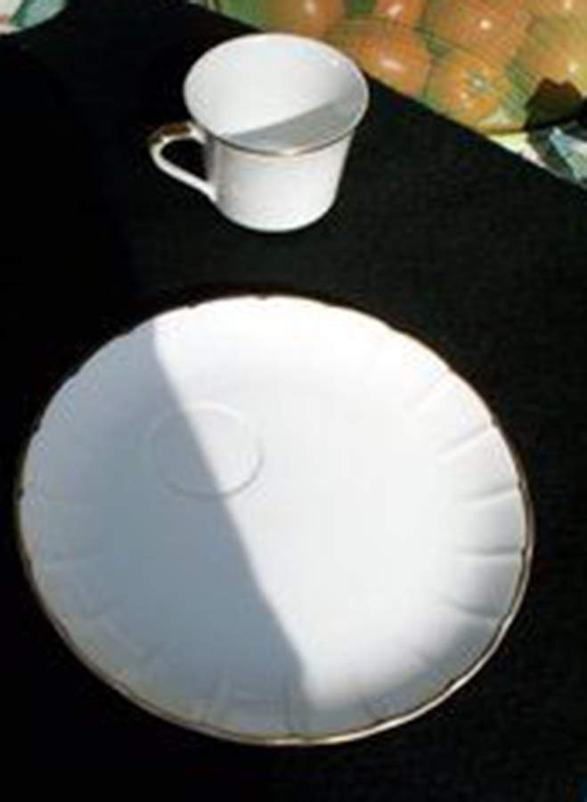 Golden Heirloom Snack Plate & Cup Set by JSC Japan-1