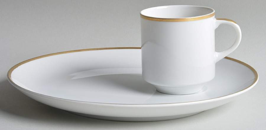 Golden Heirloom Snack Plate & Cup Set by JSC Japan-1