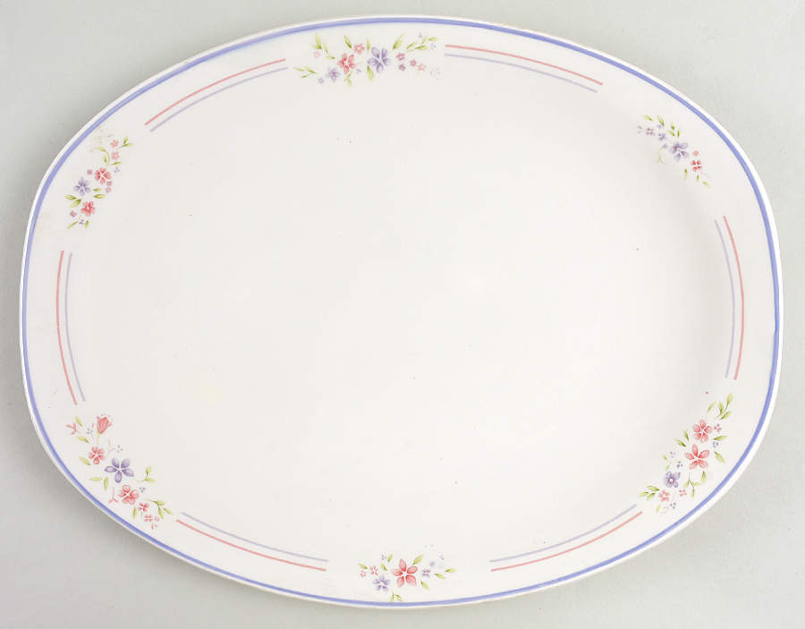 Flair 13" Oval Serving Platter by Johnson Brothers-1