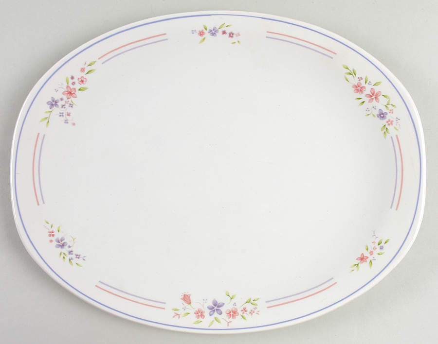 Flair 12" Oval Serving Platter by Johnson Brothers-1