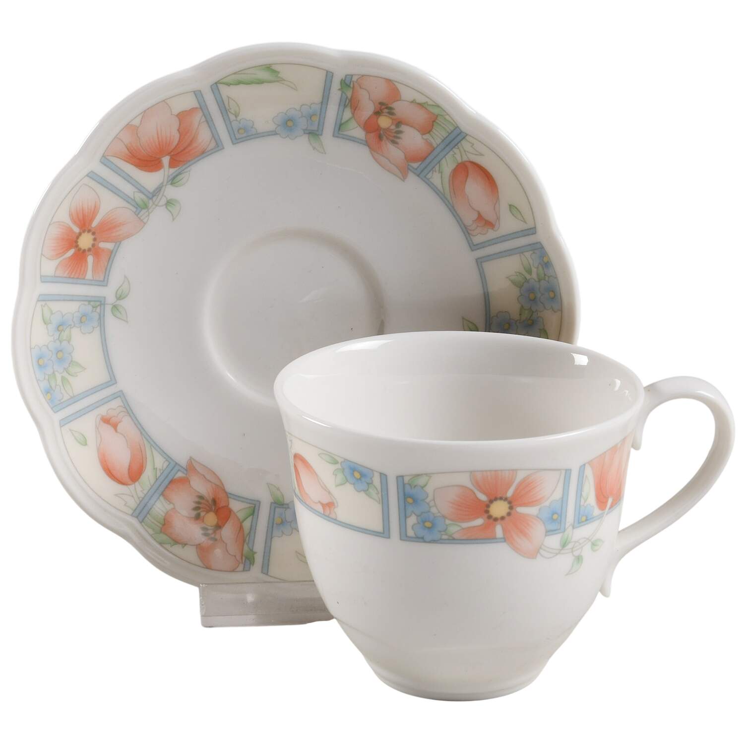 Bloomsbury Flat Cup & Saucer Set by Johnson Brothers-1