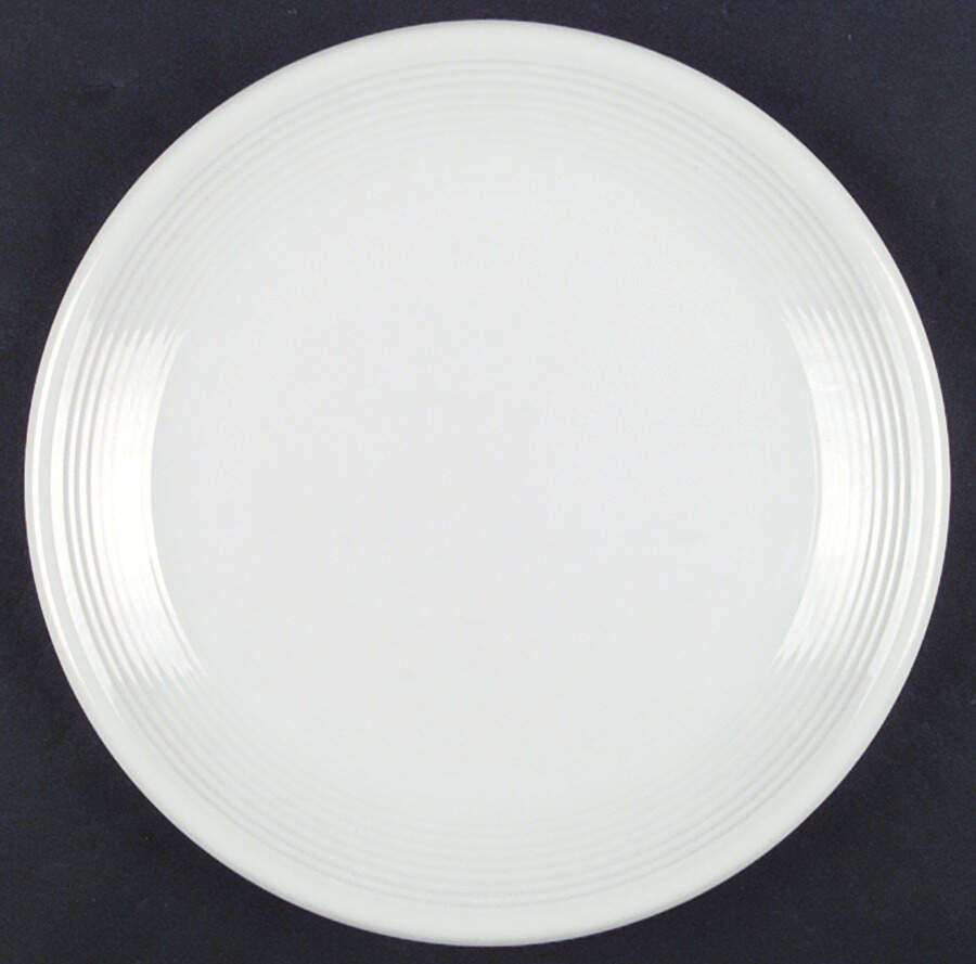 Spectrum White Dinner Plate by Japan-1