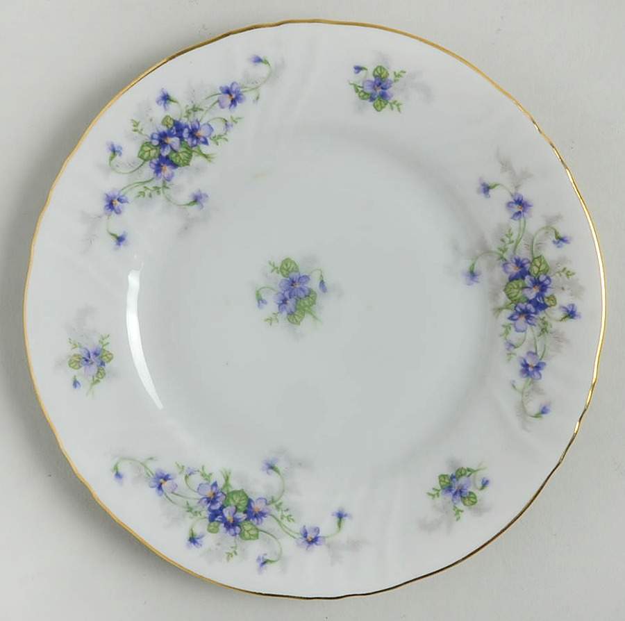 Violets Bread & Butter Plate by Johann Haviland-1