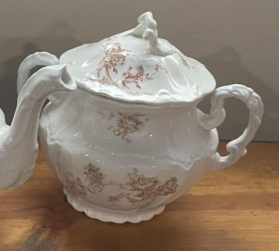 Neapolitan Brown Sugar Bowl & Lid by Johnson Brothers-1