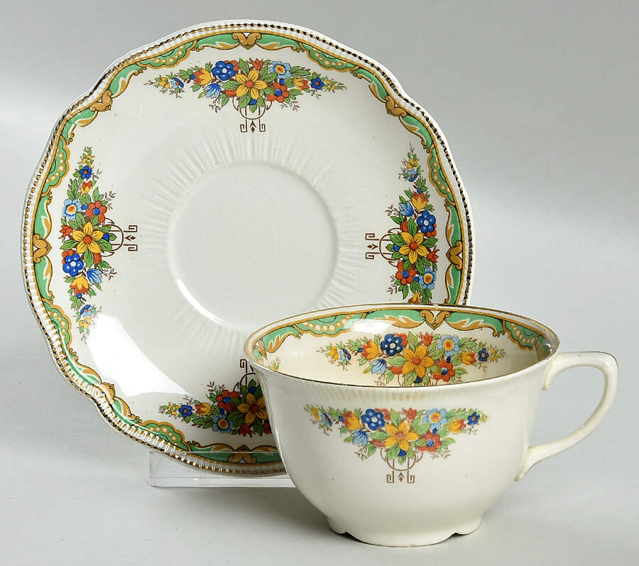 Kildare Flat Cup & Saucer Set by Johnson Brothers-1
