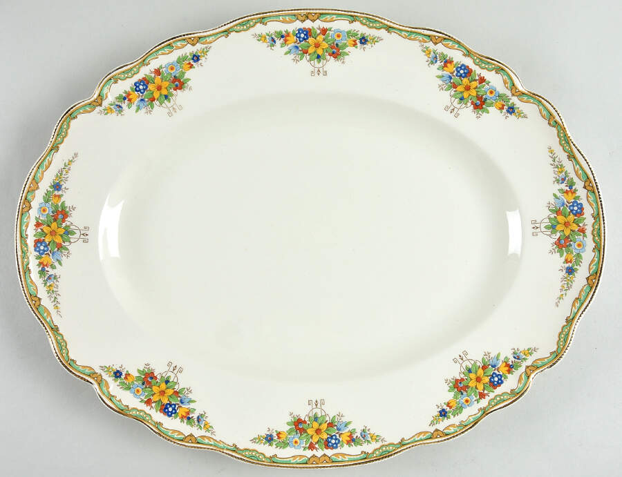 Kildare 16" Oval Serving Platter by Johnson Brothers-1