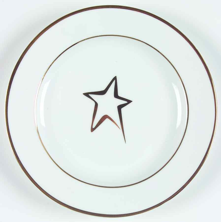Holiday Wishes Gold Salad Plate by JCPenney-1