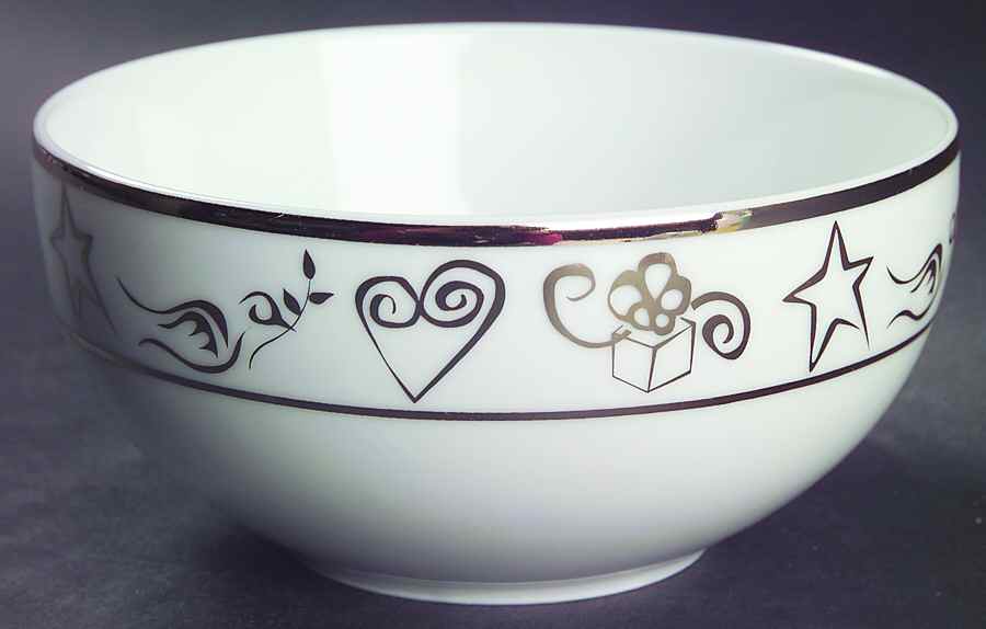 Holiday Wishes Platinum Coupe Cereal Bowl by JCPenney-1